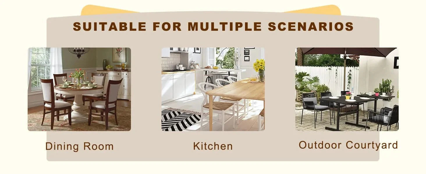 A 49.6 * 30 Inch Transparent Tempered Glass Dining Table With Rectangular Wood Color MDF Wood Grain Legs, Combining Simplicity And Quality.Can Easily Blend Into Various Decoration Styles. Default -DTYStore