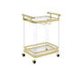 Aerin - Server Cart With Casters - Gold Default -DTYStore