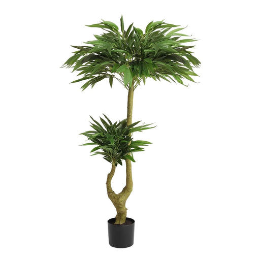 Artificial Dracaena Tree Indoor Faux Greenery Plant for Decoration, Green Plastic, 150cm Default -DTYStore