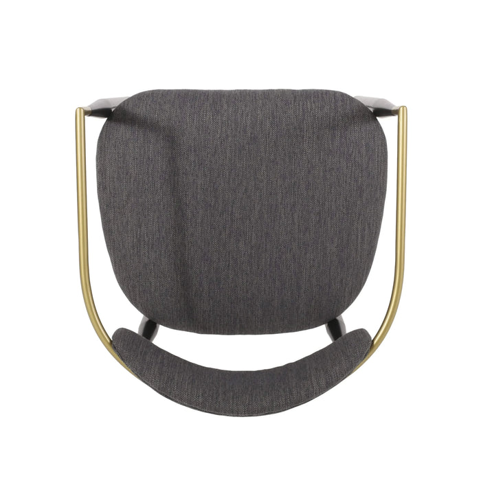 Barstools Set of 2, Counter Height Upholstered Bar Stools with Backs and Iron Legs for Kitchen Island, Gray Fabric Seating 260LBS Weight Capacity Default -DTYStore