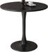 Black Round Table, Modern Dining Table, MDF Top and Steel Base Tulip Round Kitchen Table, Mid Century Coffee Table for Living Room 24 Inch,Kitchen Table,Oval Dining Table,Gift for Mother's day Default -DTYStore