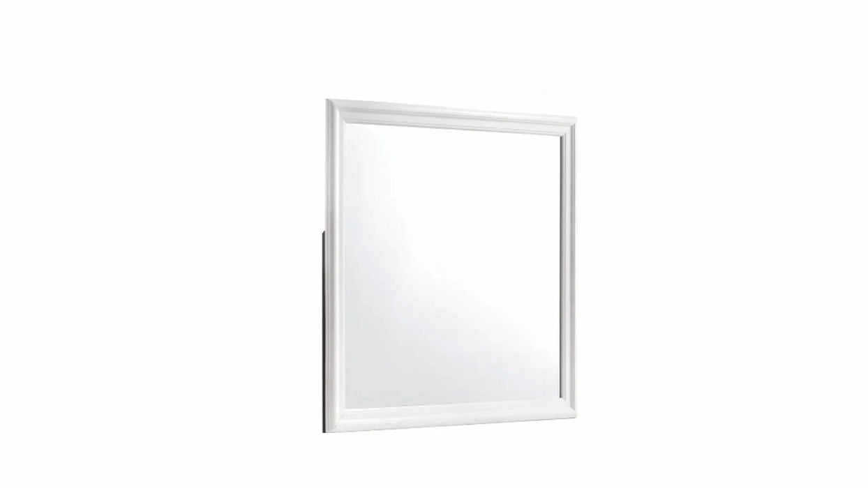 Blaze Upholstered Modern Style 5 Pc Full Bedroom Set with LED Headboard Made with Wood in White(CA WAREHOUSE) Default -DTYStore