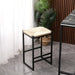 Boho Style Backless Bar Stools Set of 2 with Paper Rope Woven Seat & Metal Frame for Kitchen Counter Default -DTYStore