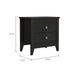 Breeze Four-Legged Modern Bedroom Nightstand, with Two Drawers Default -DTYStore