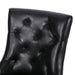 CHENEY Dining Chair Set of 2 - Contemporary Style with Tufted Diamond Stitching - Black PU Upholstery - 21.5'' x 25'' x 36'' Default -DTYStore