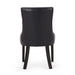 CHENEY Dining Chair Set of 2 - Contemporary Style with Tufted Diamond Stitching - Black PU Upholstery - 21.5'' x 25'' x 36'' Default -DTYStore