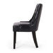 CHENEY Dining Chair Set of 2 - Contemporary Style with Tufted Diamond Stitching - Black PU Upholstery - 21.5'' x 25'' x 36'' Default -DTYStore