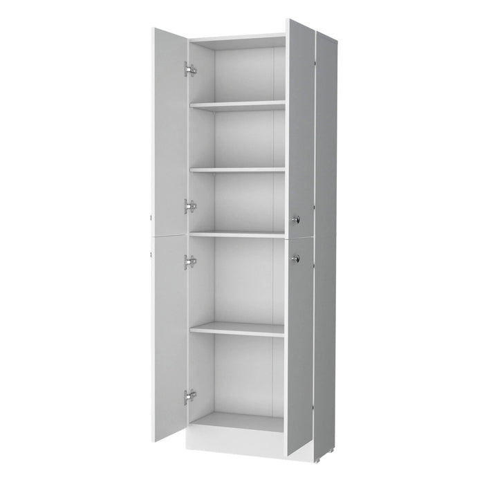 Cameron Pantry Cabinet with 4 doors and 5 hidden shelves Default -DTYStore