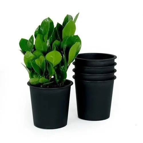 Catleza Nursery Plant Pot - Garden Plastic Pots with Drainage (5-Pack) Round -DTYStore