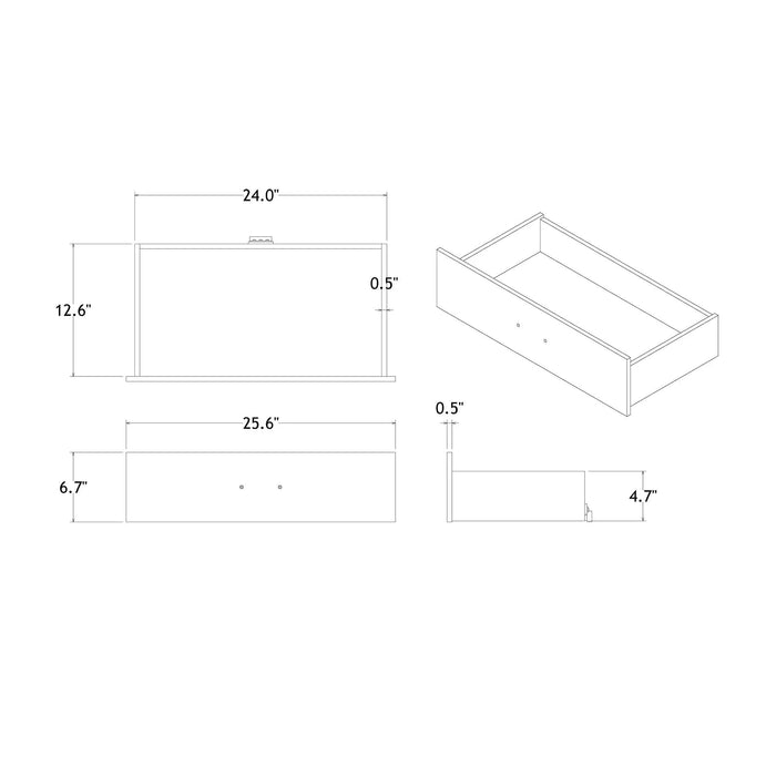 Charlston White Queen Bedroom Set with Sleigh Style Bed and Led Lighting Default -DTYStore