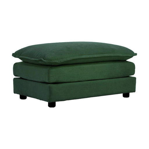 Chenille Fabric Ottomans Footrest to Combine with 2 Seater Sofa, 3 Seater Sofa and 4 Seater Sofa, Green Chenille Default -DTYStore