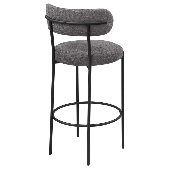 Concord Grey Boucle Upholstered Bar Chair (Set of 2) Default -DTYStore