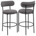 Concord Grey Boucle Upholstered Bar Chair (Set of 2) Default -DTYStore