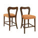 Counter Stool Without Arm(walnut+caramel) Set of 2 Default -DTYStore