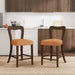 Counter Stool Without Arm(walnut+caramel) Set of 2 Default -DTYStore