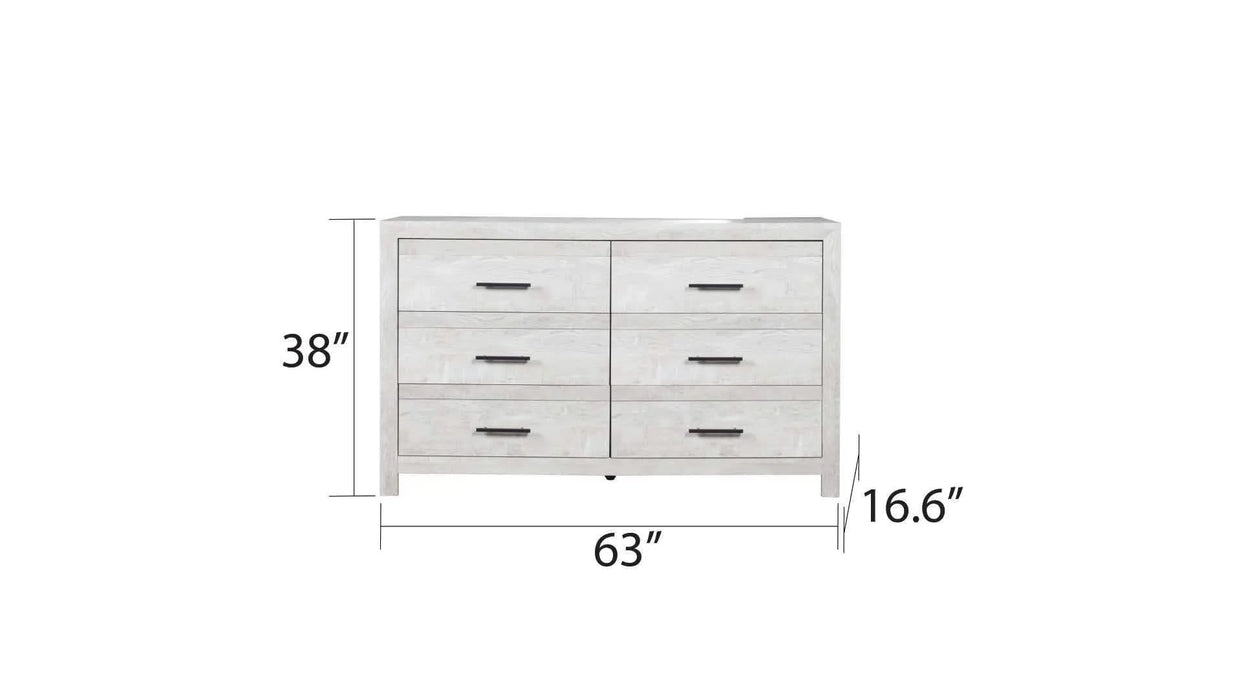 DENVER Twin 4PC Modern Style Storage Bedroom Set Made with Wood in Natural Default -DTYStore