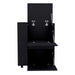 DEPOT E-SHOP Tully Bar Cart Two Pull-Down Door Cabinets and Two Open Shelves,Black Default -DTYStore