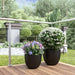 DTY Signature Mount Belford 1-piece Fiberstone Planter Small Black -DTYStore