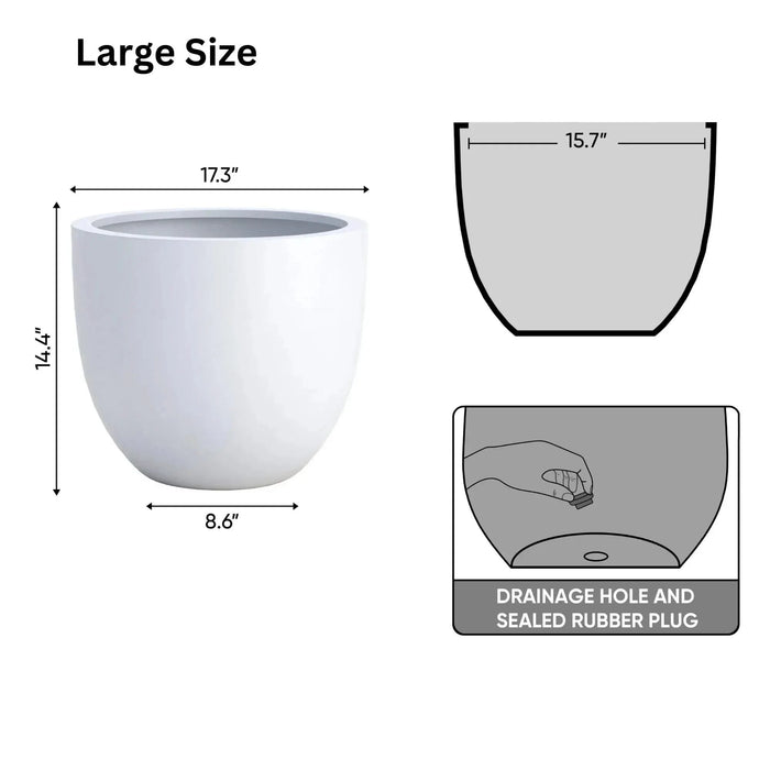 DTY Signature Mount Belford 1-piece Fiberstone Planter -DTYStore