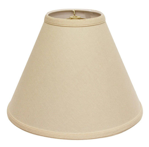 Deep Cone Hardback Lampshade with Washer Fitter, Beige Color Fabric Lampshade for Table Lamps, Natural Linen, 6' Top x 19' Bottom x 13' Height Default -DTYStore