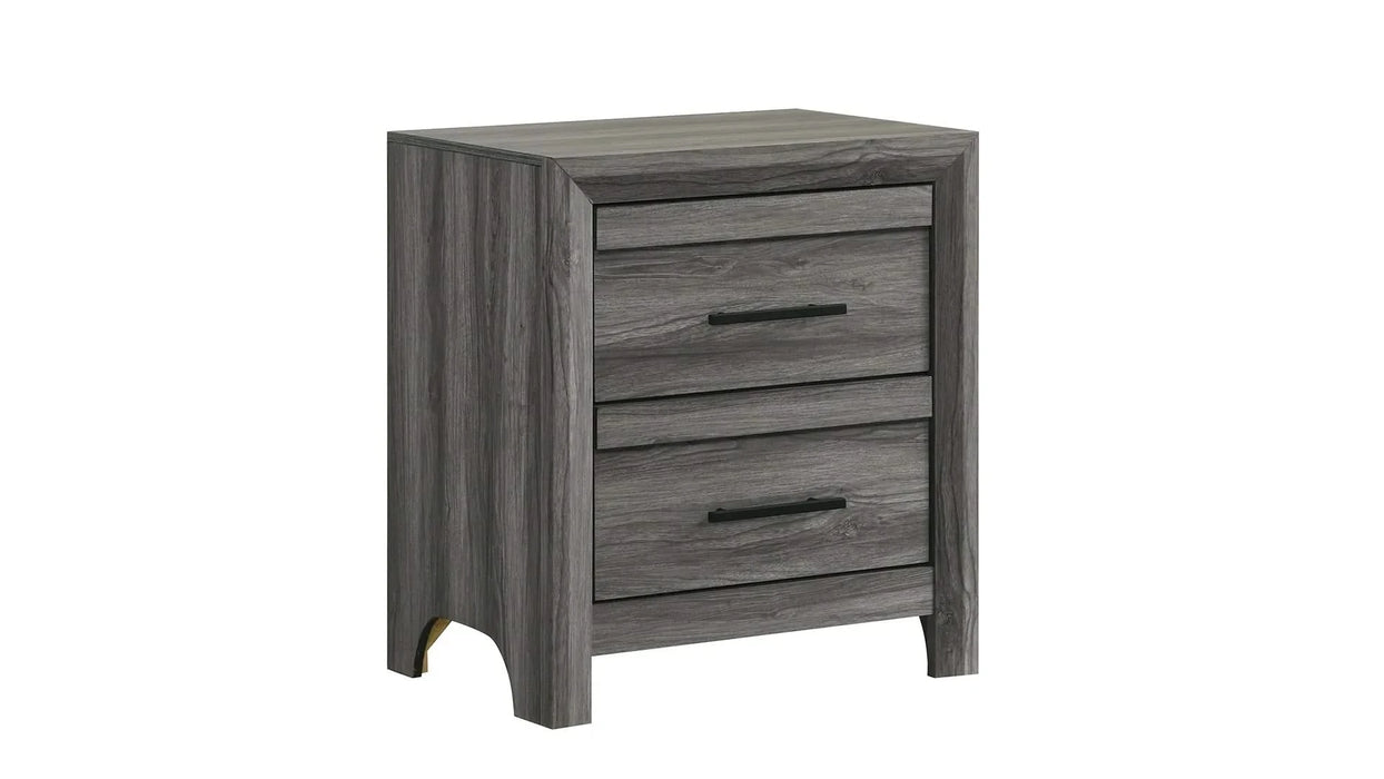 Denver Modern Style 5 Pc Queen Bedroom Set Made with Wood in Gray (NJ INVENTORY) Default -DTYStore