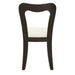 Dining Chair Without Arm(dark brown+beige) Set of 2 Default -DTYStore