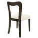 Dining Chair Without Arm(dark brown+beige) Set of 2 Default -DTYStore
