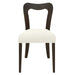 Dining Chair Without Arm(dark brown+beige) Set of 2 Default -DTYStore