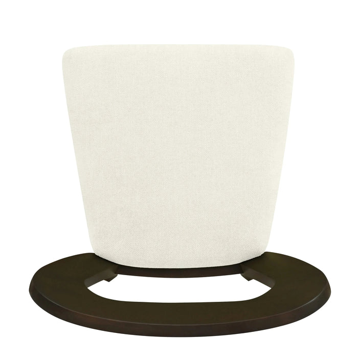 Dining Chair Without Arm(dark brown+beige) Set of 2 Default -DTYStore