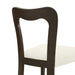 Dining Chair Without Arm(dark brown+beige) Set of 2 Default -DTYStore