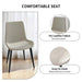 Dining Chairs 2PCS, Modern Kitchen & Dining Room Chairs, Upholstered Faux Leather Cushion Seat and Sturdy Metal Legs Default -DTYStore