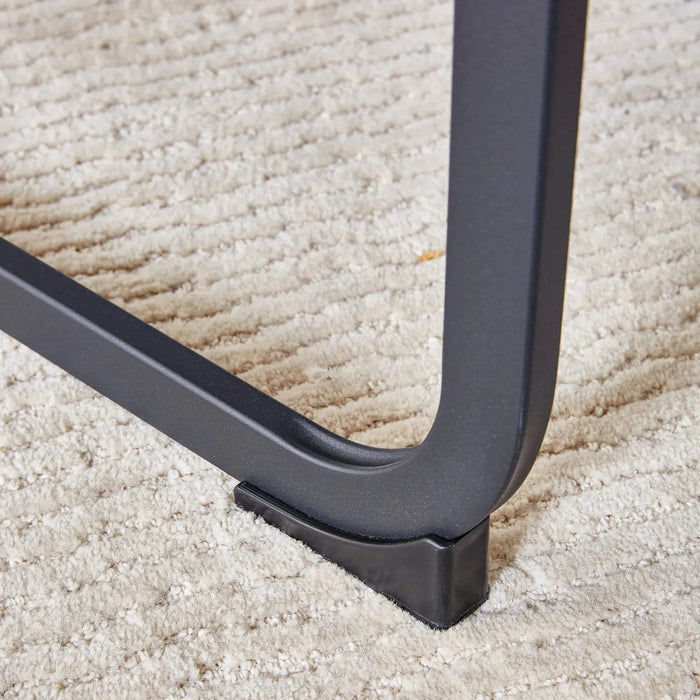 Dining Chairs,tech cloth High Back Upholstered Side Chair with C-shaped Tube Black Metal Legs for Dining Room Kitchen Vanity Patio Club Guest Office chair (Set of 2) Brown1162 Default -DTYStore