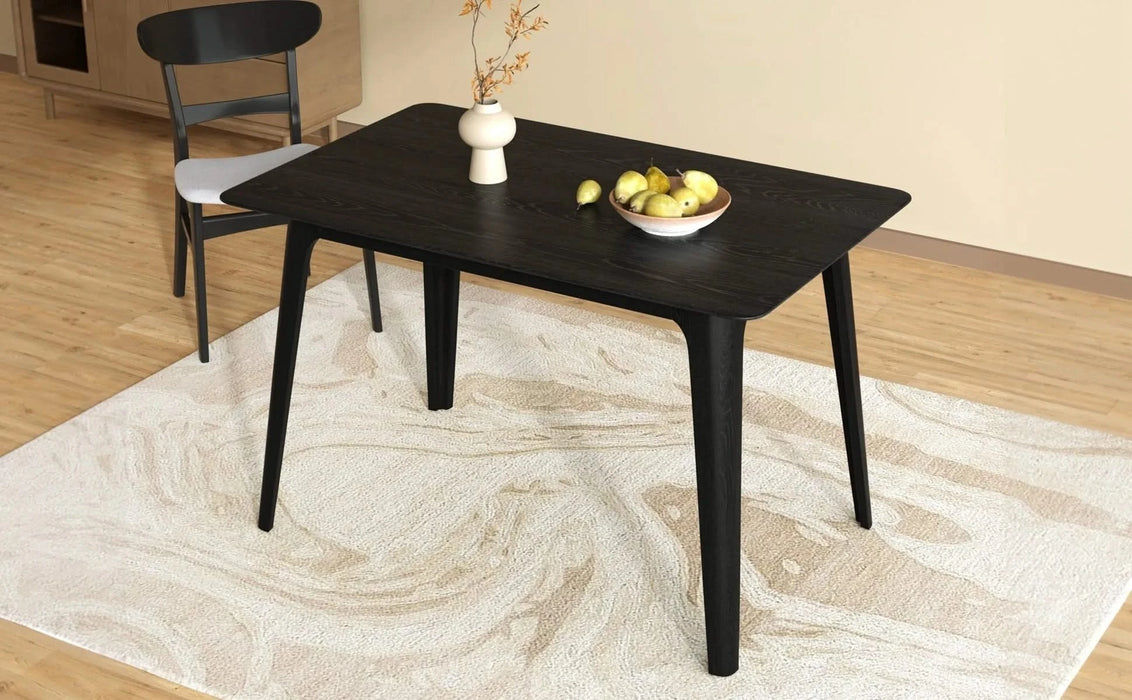 Dining Table Solid Wood Legs, Black Default -DTYStore