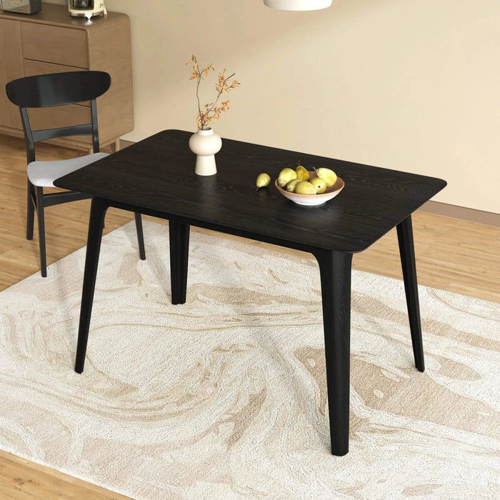 Dining Table Solid Wood Legs, Black Default -DTYStore