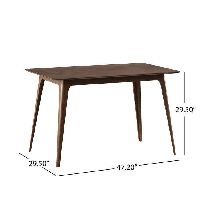Dining Table Solid Wood Legs, Walnut (same sku: N759S888001T ) Default -DTYStore