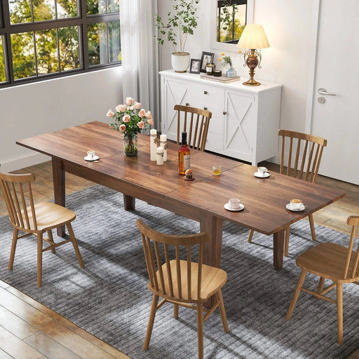 Dining Table , 106.3 in Large Extendable Kitchen Table Default -DTYStore