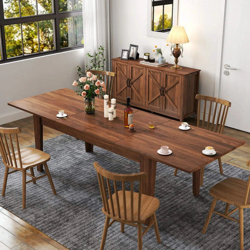 Dining Table , 106.3 in Large Extendable Kitchen Table Default -DTYStore