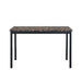 Faux Marble Top metal frame dinette table Default -DTYStore