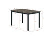 Faux Marble Top metal frame dinette table Default -DTYStore