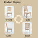 French Country Dining Chairs Set of 2, Upholstered Chairs with Nature Rattan Square Back, Wire drawing and carving techniques ,Disassemblable , for Living Room, Kitchen , Restaurant Use,Beige Default -DTYStore