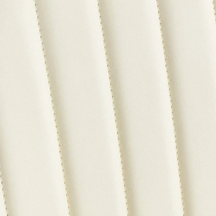 Furniture, Dining Chairs Set of 2 Mid Century Modern Retro Faux Leather Chair with Walnut Bentwood Back Upholstered Seat Metal Legs Adjustable Foot for Kitchen Dining Room Chairs(Beige PU) Default -DTYStore