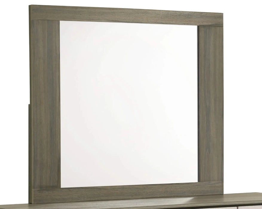 Gem Modern Style 4 Pc Queen Bedroom Set Made with Wood in Beige & Brown Default -DTYStore