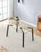 Glass Dining Table Transparent, 130*80* 8MM Default -DTYStore