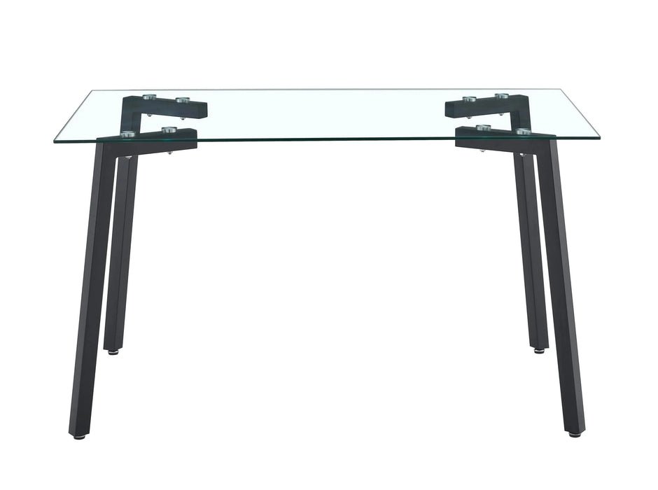 Glass Dining Table Transparent, 130*80* 8MM Default -DTYStore