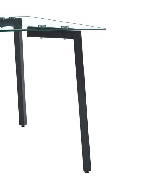 Glass Dining Table Transparent, 130*80* 8MM Default -DTYStore