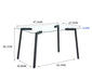 Glass Dining Table Transparent, 130*80* 8MM Default -DTYStore