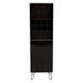 H Bar Cabinet Silhill, Living Room, Black Default -DTYStore