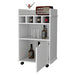 Hannah White 1-Door Bar Cart Default -DTYStore