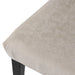 Harriet KD Tufted Dining Chairs Set of 2 Upholstered Ivory Fabric with Solid Wood Frame Default -DTYStore