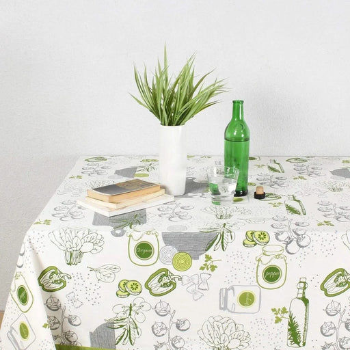 House This ® 100% Cotton Tablecloth, Gourmet Salad Design -DTYStore
